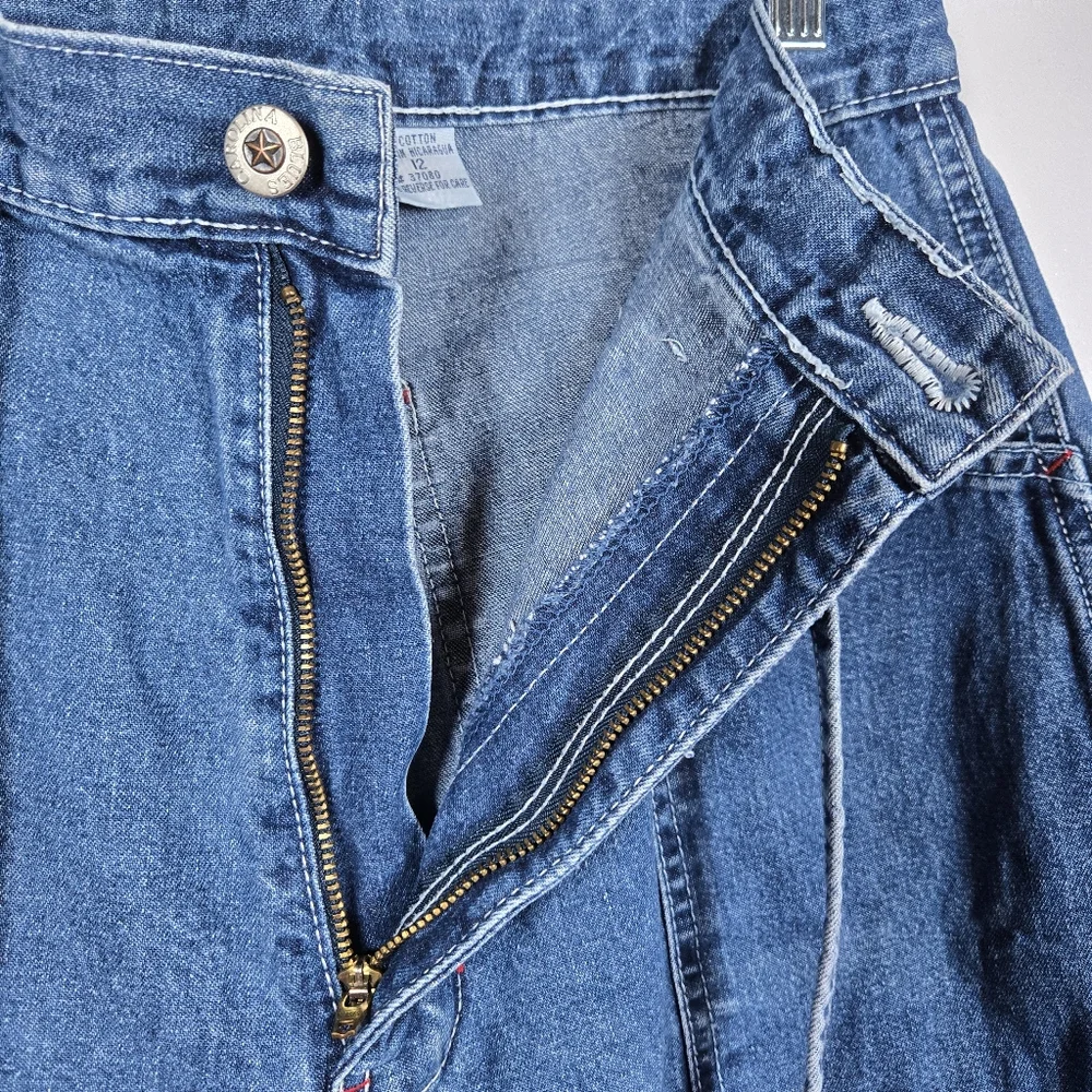 Vintage 90s Carolina Blues High Waist Loose Fit Blue Denim Jeans Size 12